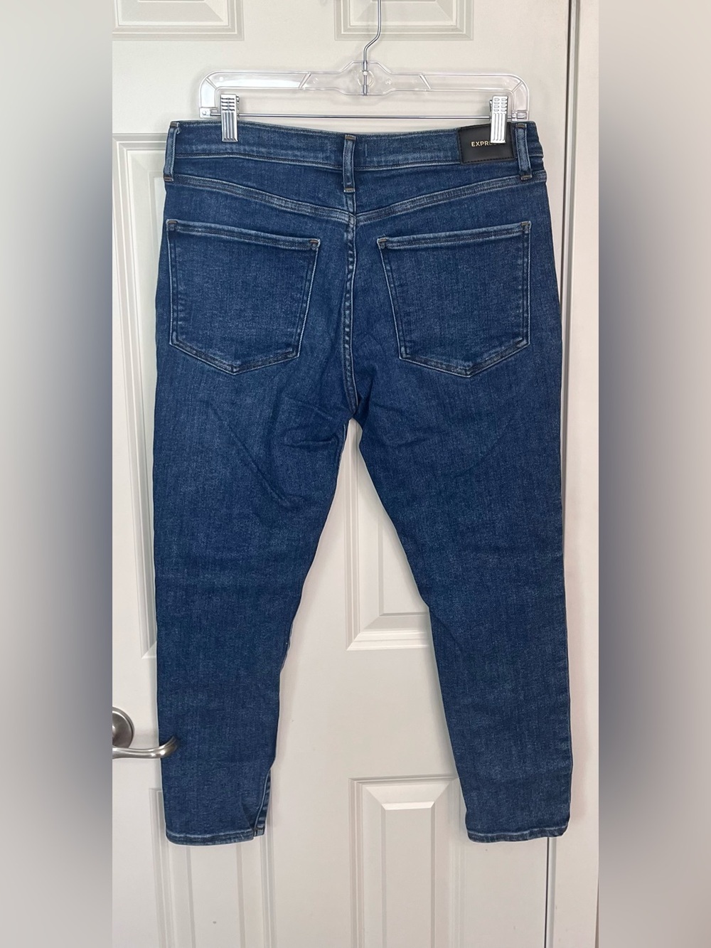 Express Skinny Mid Rise Button Fly Jeans - Picture 2 of 3